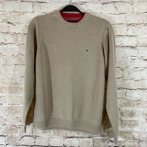 Men’s Tommy Hilfiger tan sweater size medium